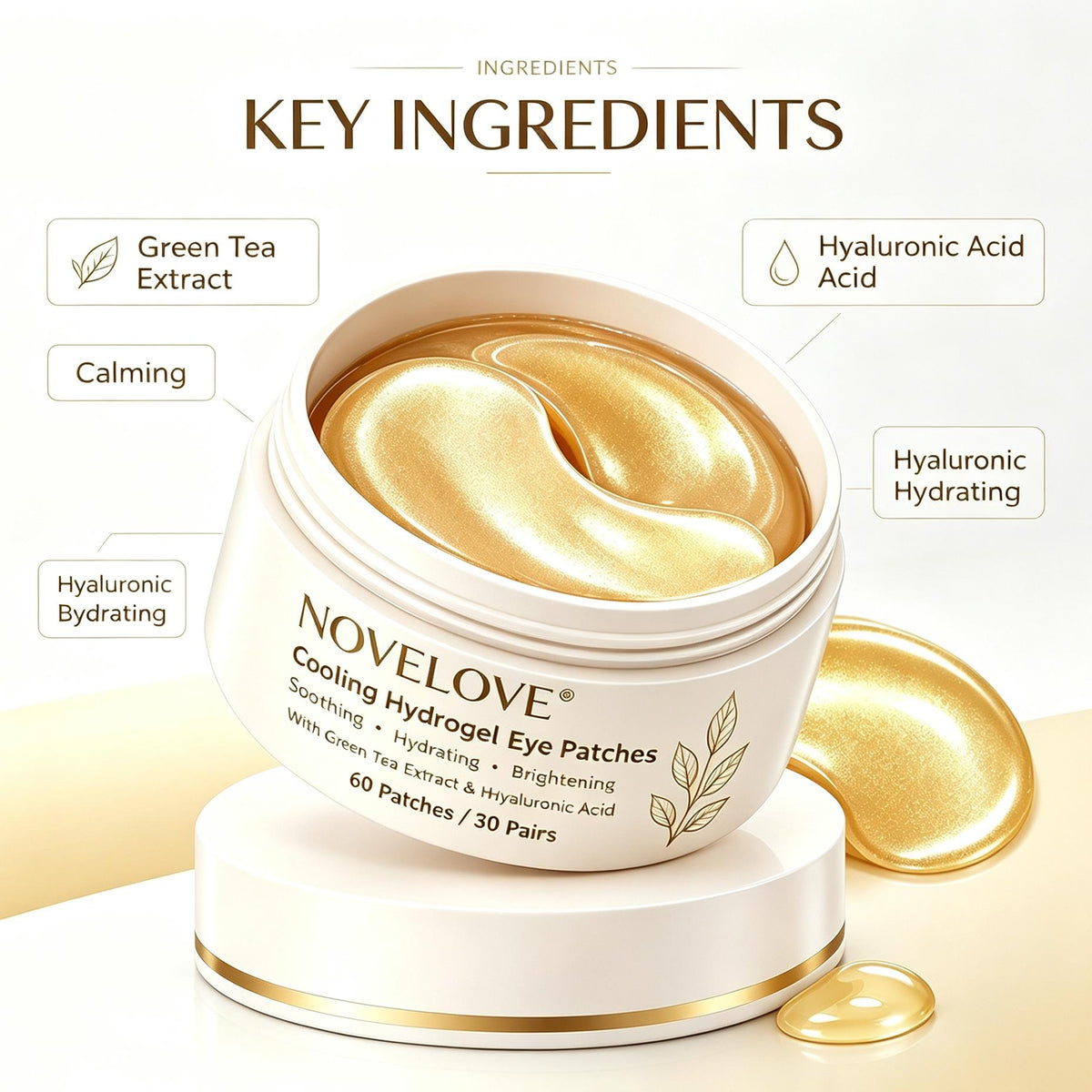 NOVELOVE® Cooling Hydrogel Eye Patches