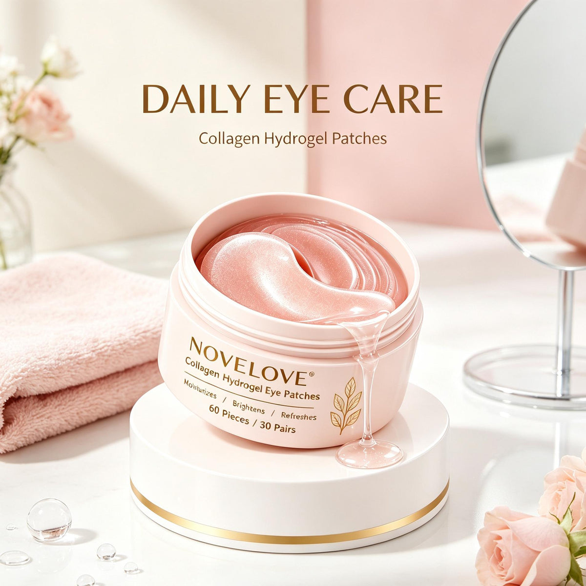 NOVELOVE® Collagen Hydrogel Eye Patches